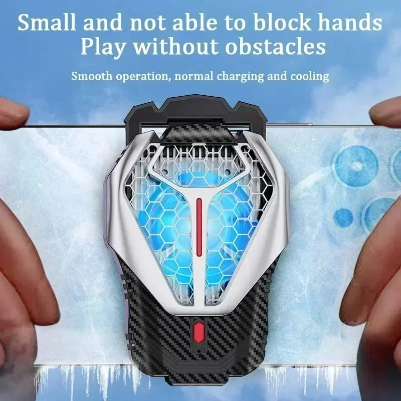 X58 Mobile Phone Cooling Fan Radiator Semiconductor Back-clip Type-C Game Cooler for IOS Android Live Streaming PUBG Heat Sink