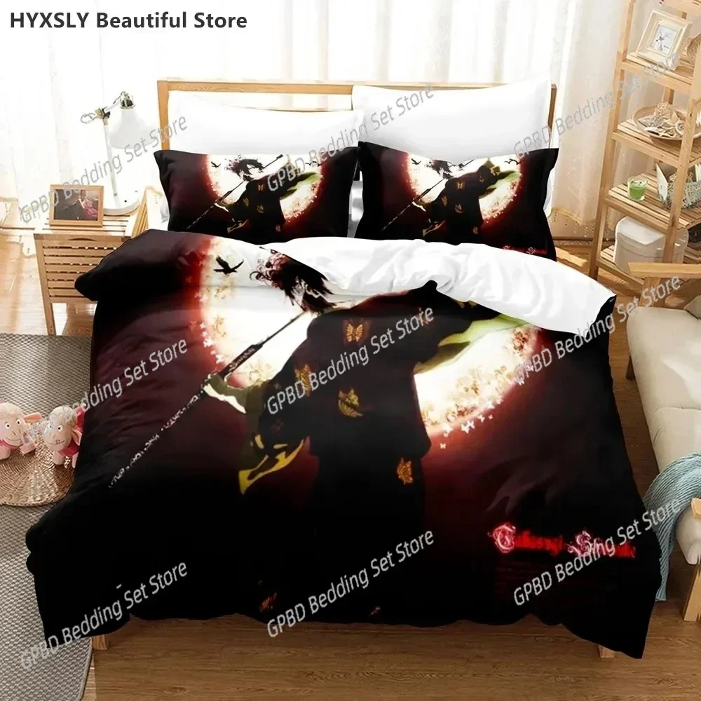 Gintama Comfortable Duvet Quilt Cover Pillowcase Bedding Set Children Bedroom Decoration Home Textile