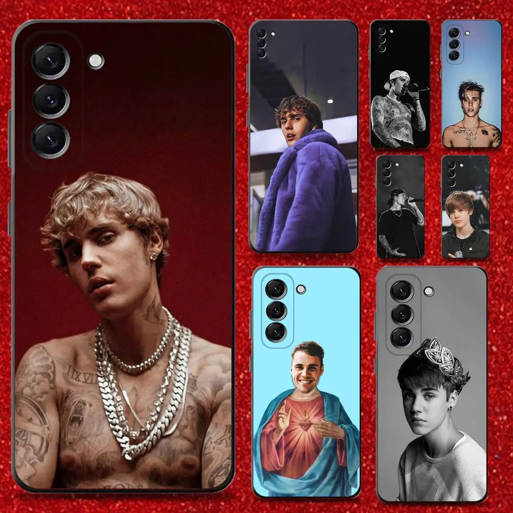 

Singer USA J-Justin Bieber Phone Case For Samsung Galaxy A13,A21s,A22,A31,A32,A52,A53,A71,A80,Soft Black Shell
