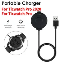 1M USB Charger for Ticwatch Pro 2020/Ticwatch Pro Smart Watch Fast Charging Charger Cradle Magnetic Charger Dock Power Adapter