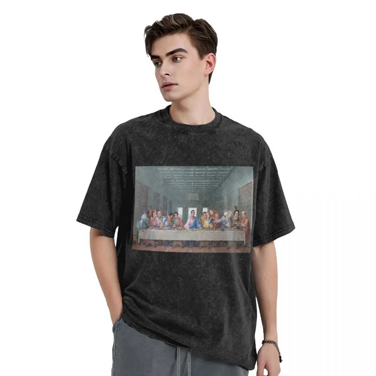 The Last Supper Office Edition T-Shirt oversizeds anime tshirt graphic t shirts quick drying mens designer clothes