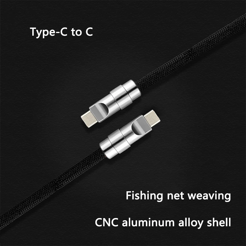 New 100W Spring Spiral Expansion Data Cable Type-C To C Super Fast Charge Cable for Android Samsung Xiaomi Huawei