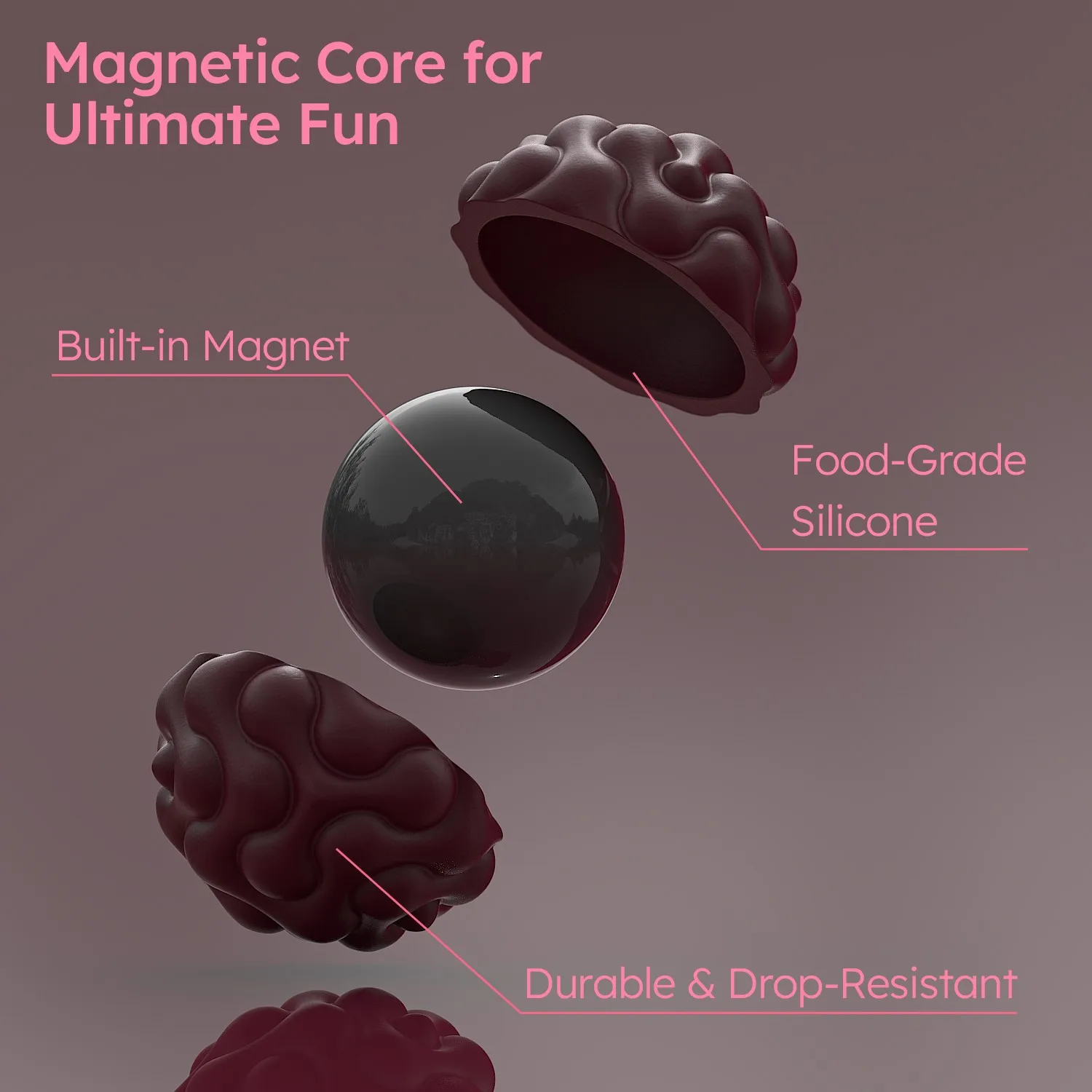 Magnetkugeln Zappelspielzeug, EDC Anti Stress Relief Spielzeug, Zappeln Antistress Angst Magnetisches sensorisches Spielzeug für Erwachsene Kinder Autismus ADHS