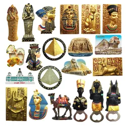 Egypt 3D Pharaoh Myth Refrigerator Magnets Bottle Opener Fridge Magnetic Decoration Articles Handicraft