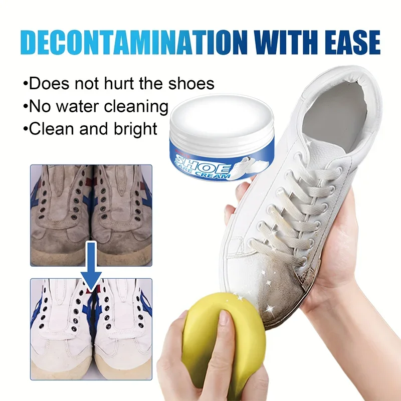 

Fasilawei Multi-Functional White Sneaker Cleaning Paste - No-Wash Yellowing Stain Remover Whitener