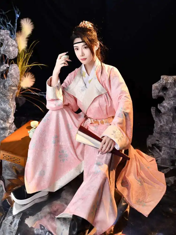 คลาสสิก Tang สไตล์รอบคอ Robe โบราณสไตล์เสื้อผ้าใหม่ Hanfu สไตล์ PARTY COSPLAY เครื่องแต่งกายสําหรับ Man