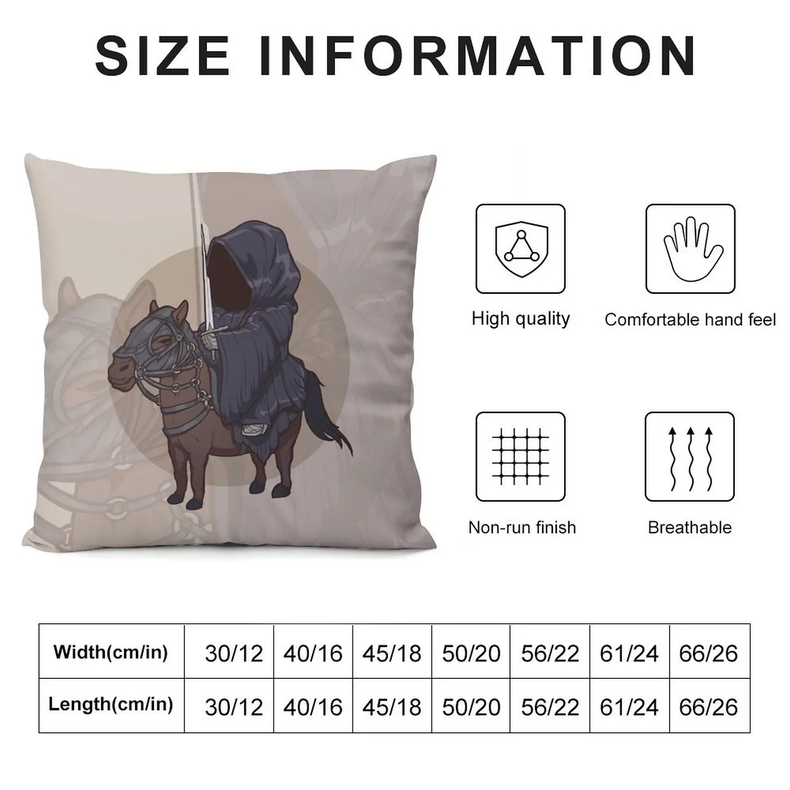 Nazgul Chibi Throw Pillow ornamental pillows Embroidered Cushion Cover pillow