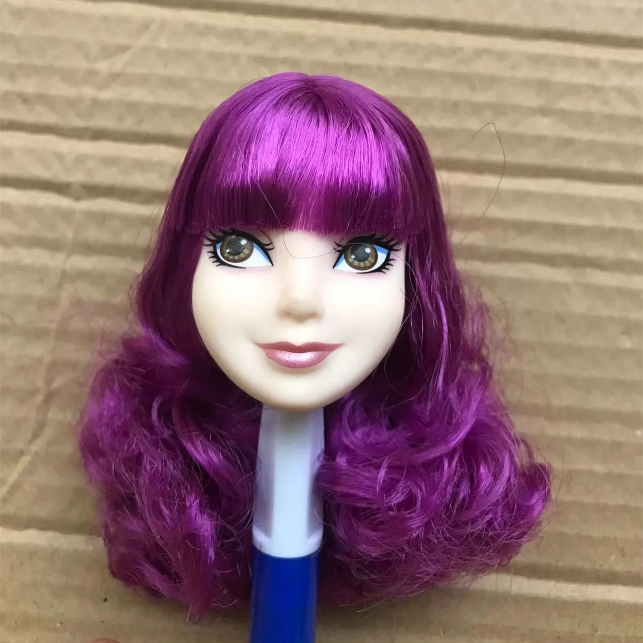 Gläser Augen mit echten Wimpern Puppenköpfe Bunte weiche Puppenteile Weiße Haut Puppenzubehör Mädchen Geschenk Spielzeugfiguren – Detail 5