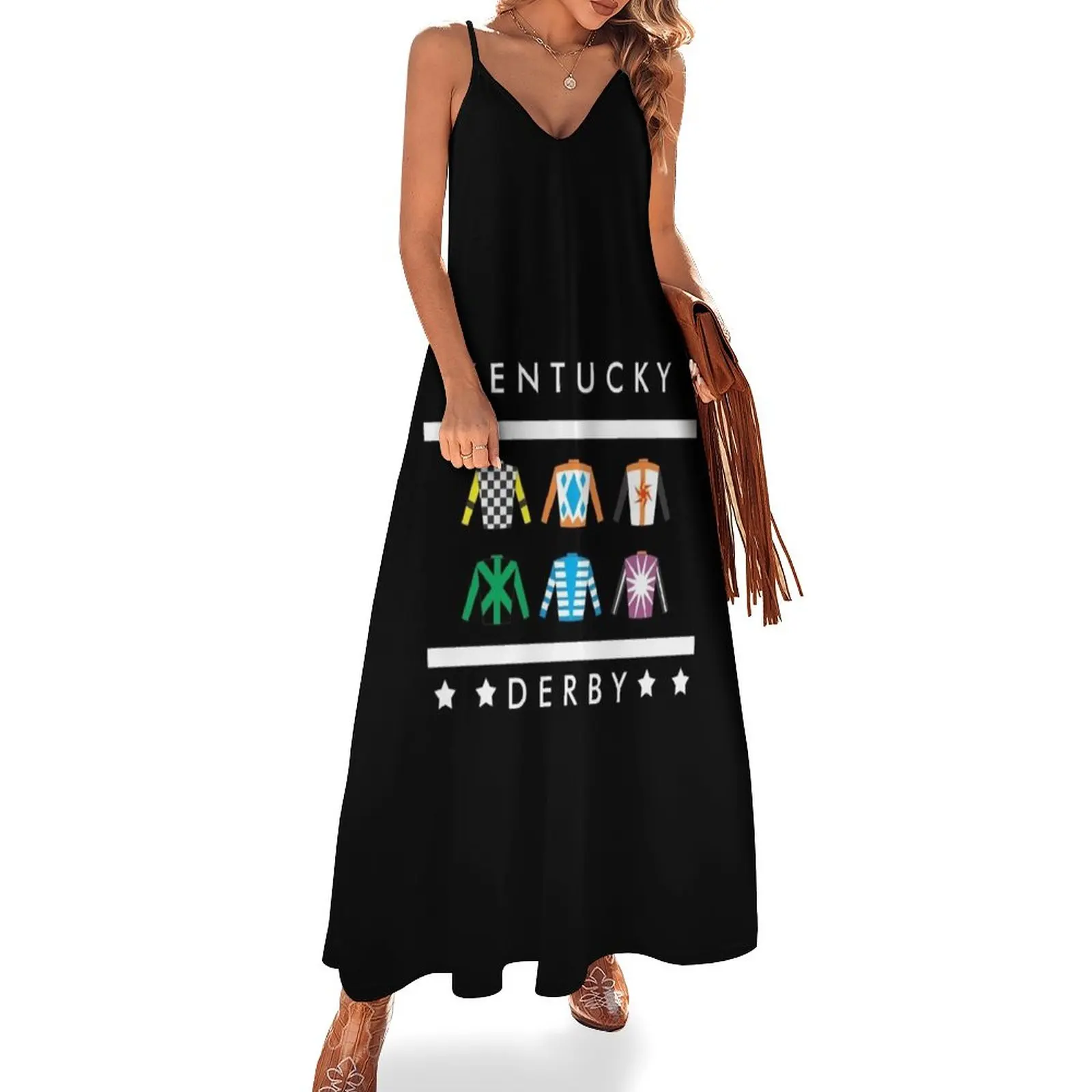 Kentucky Derby Day Sleeveless Dress evening dress ladies birthday dresses for women Evening dresses