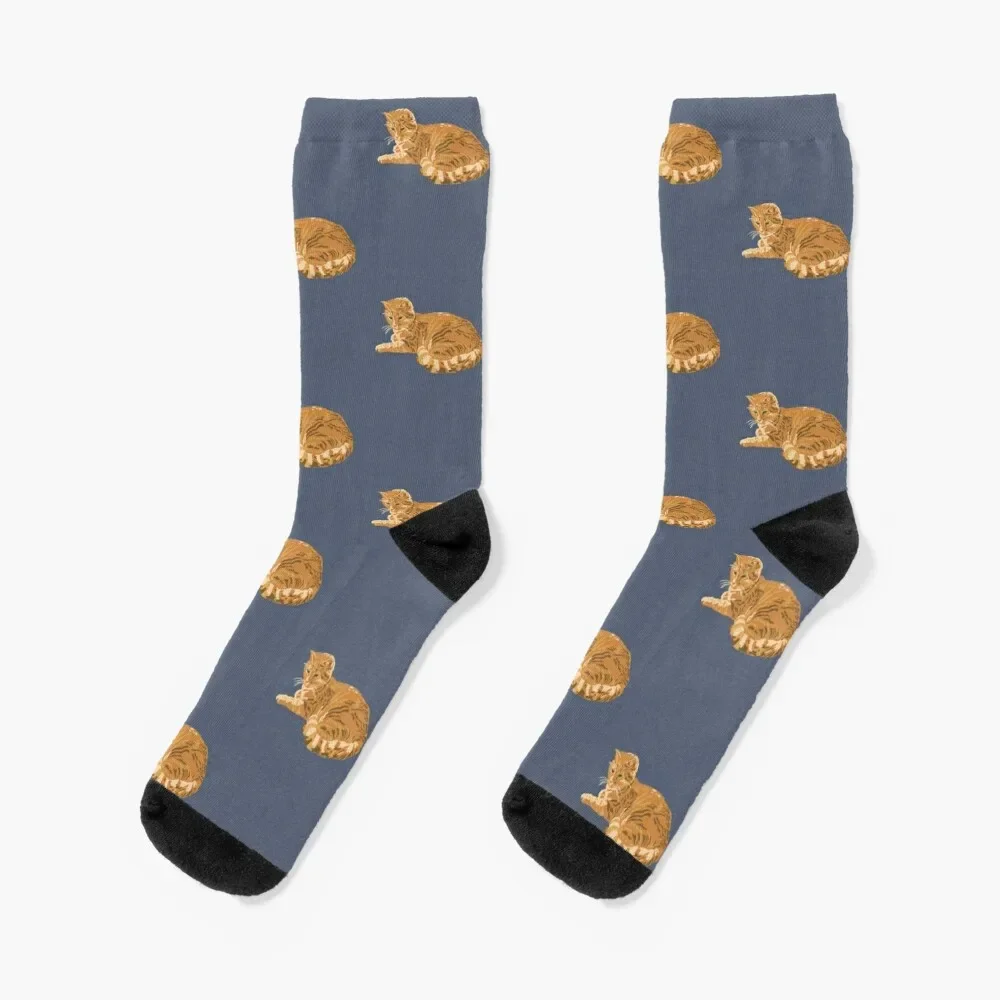 

red cat Socks sport cartoon floral Girl'S Socks Men's