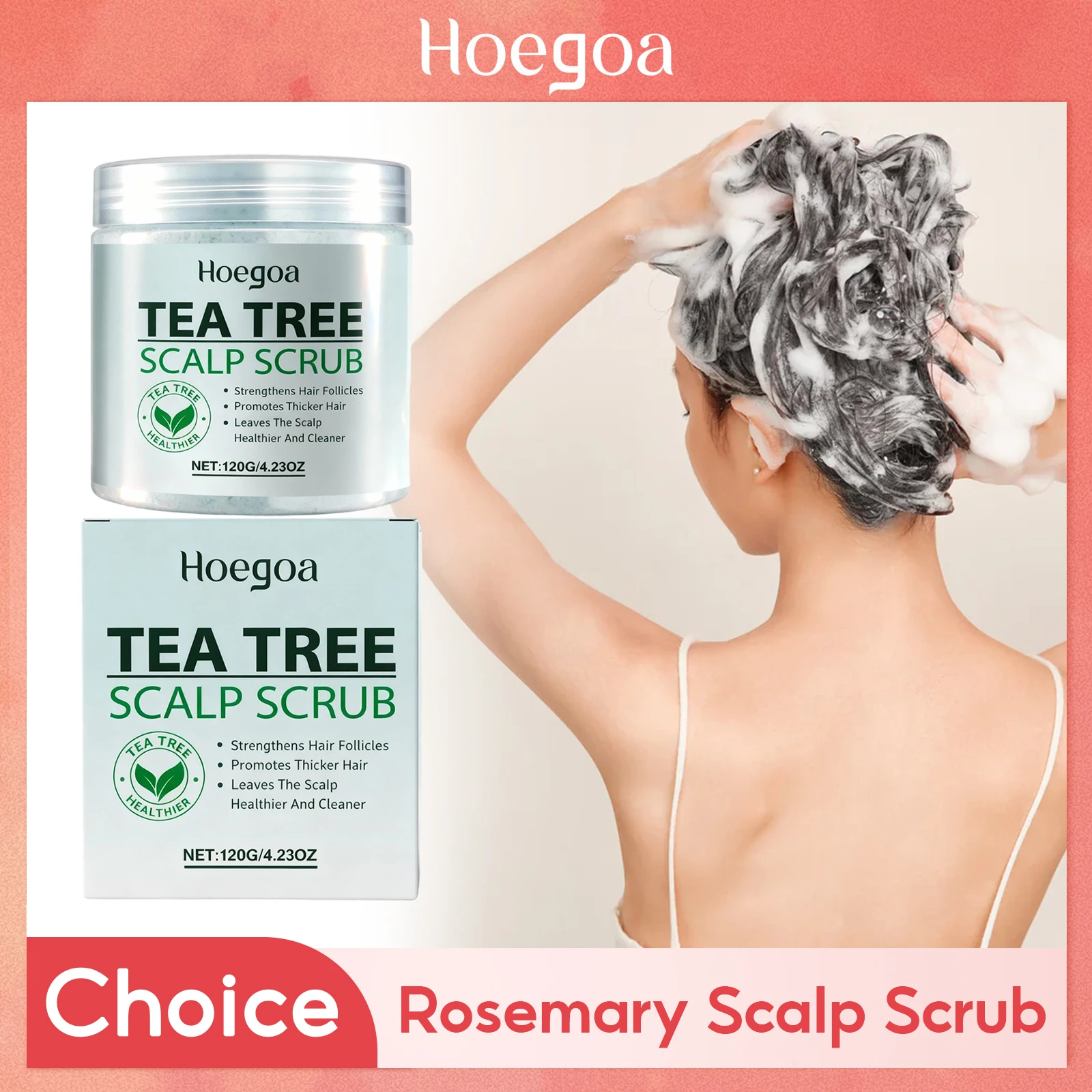 

Tea Tree Scalp Scrub Deep Cleansing Refreshing Oil Control Remove Loose Dandruff Strengthen Nourishing Hair Refreshing Shampoo