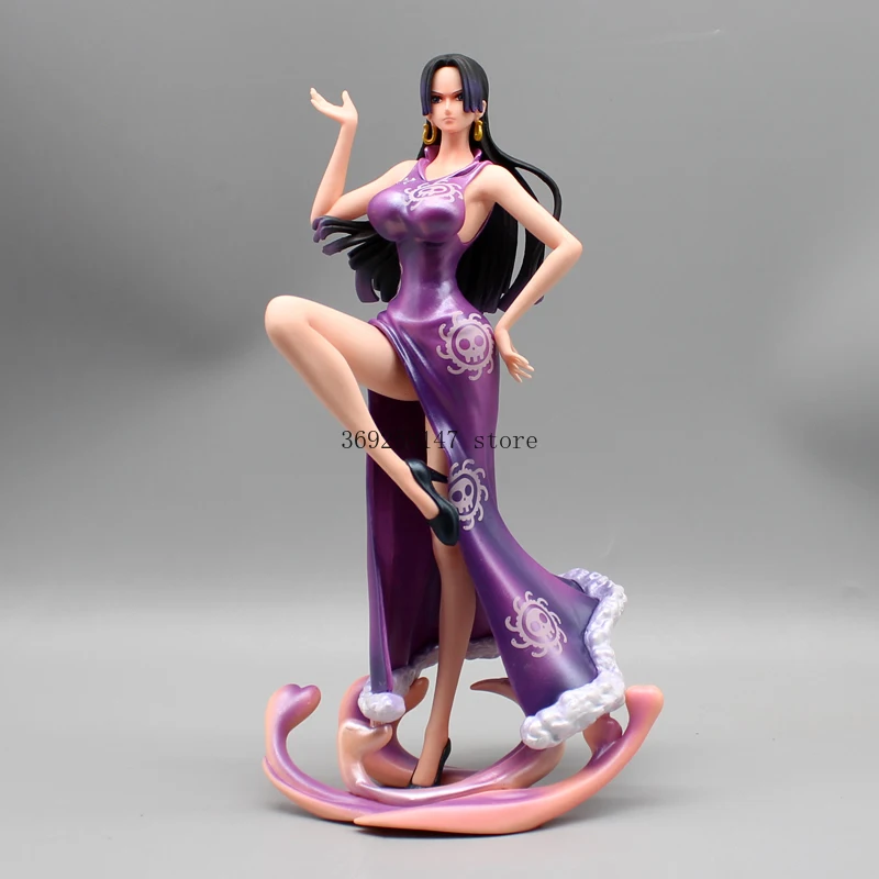 Figuras de acción de One Piece, modelo de PVC de serpiente, Boa · Hancock de doble cabeza, juguetes de colección, regalos de cumpleaños, GK, 25cm