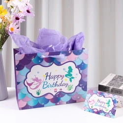 NEW Happy Birthday Gift Bag Colourful Gift Package Bag Birthday Party Souvenir Bag With greeting cards Adult Kids BIrthday Decor