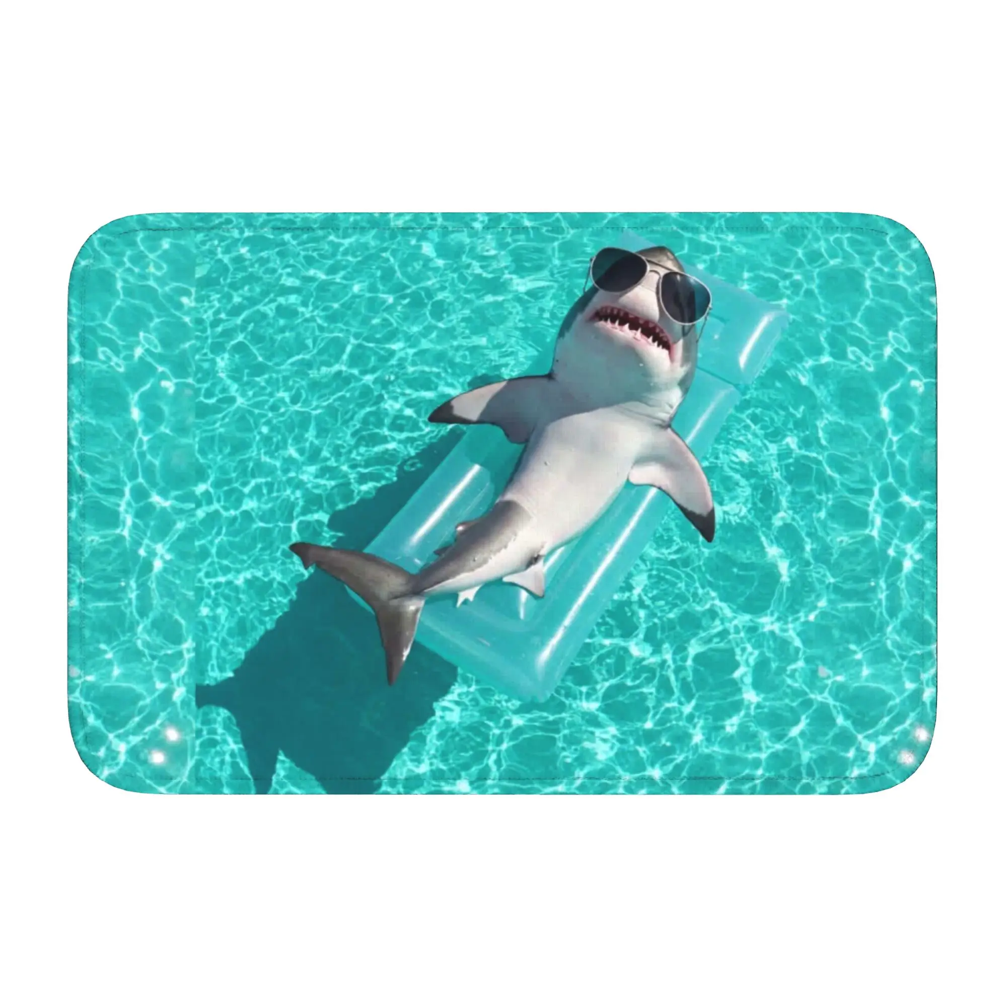 3D Illusion Fish Shark Front Door Mat Anti-Slip Indoor Welcome Quick Dry  Doormat Floor Bathroom Entrance Rug Carpet Footpad