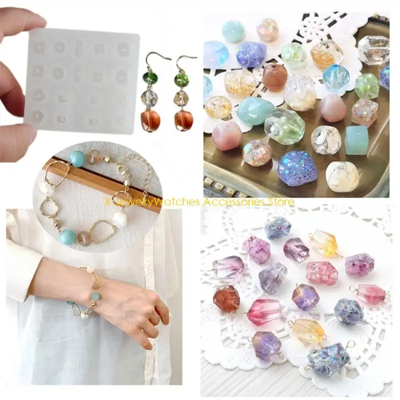 

31KD Flexible Silicone Beads Mold Easy Releasing Mold Pendant Mold for Artistic Beads