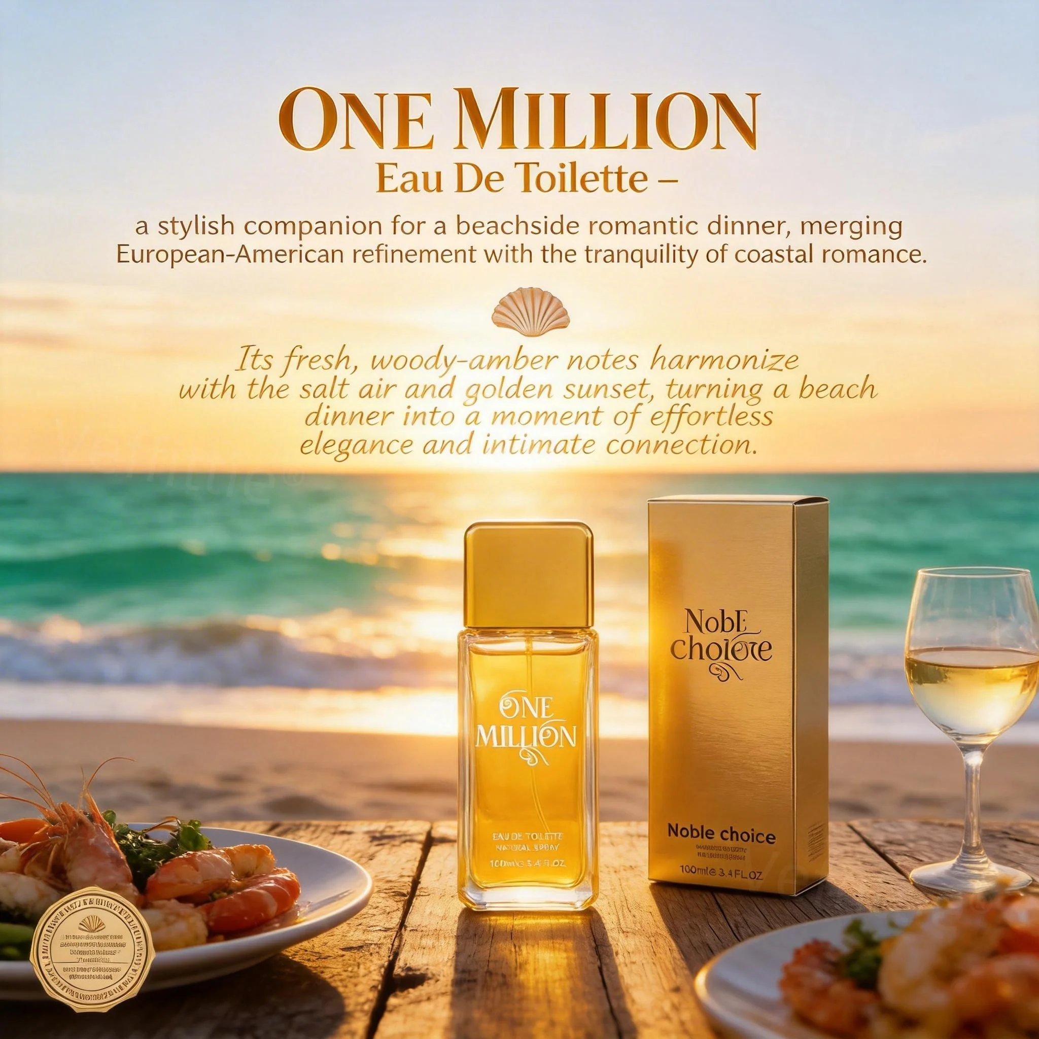 

Coastal Citrus Fresh 3.4oz Men Eau de Toilette, Long Lasting Bright Fragrance, Beach Vacations, Tropical Getaways Summer Casual