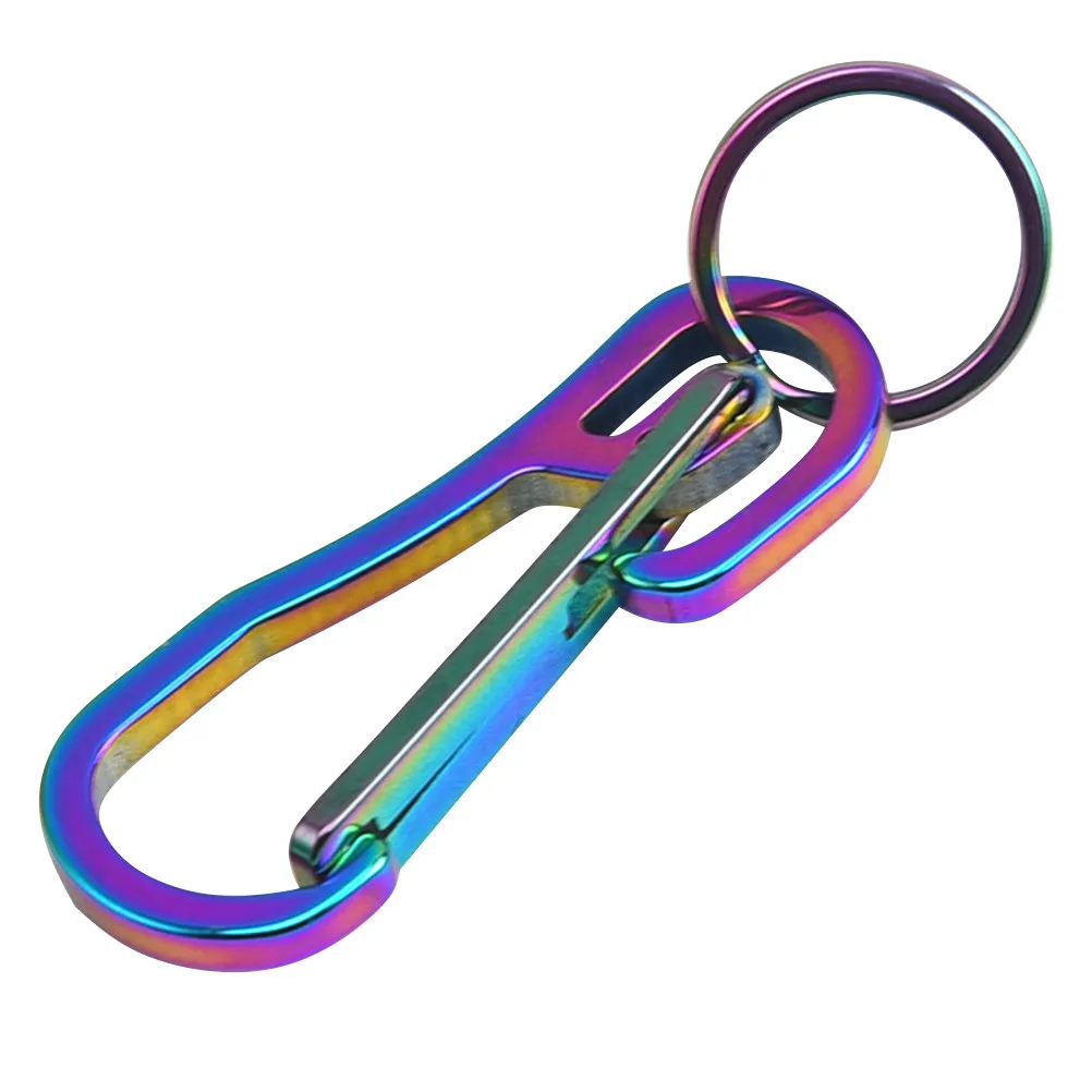 Heavy Duty Metal Key Ring Quick Release Keychain Clip Durable Snap Hook for Keys Backpacks and Everyday Carry