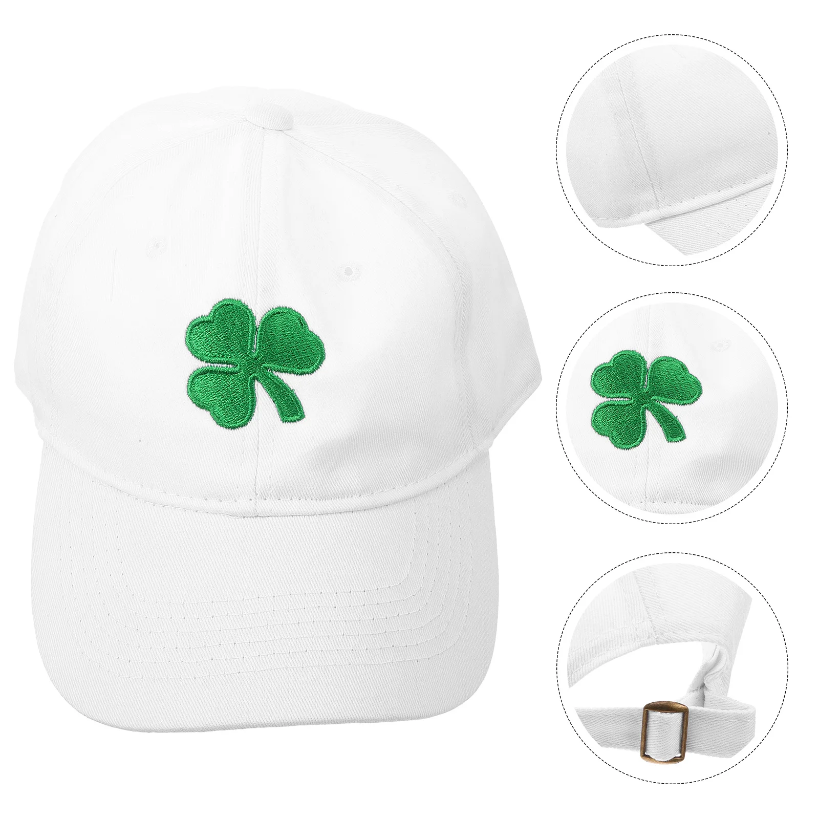 

Irish Baseball Cap Adjustable Shamrock Embroidery St Patricks Day Hat Outdoor Sun Protection Baseball Cap for Men Women