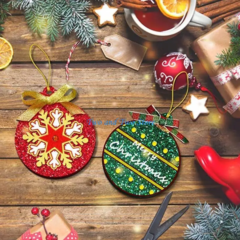 HX6F Christmas Keychain Mold DIY Epoxy Craft Necklace Keychain Jewelry Silicone Mold