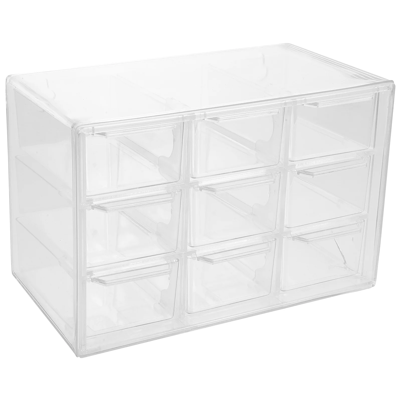 

Desk Drawer Organizer Stationery Transparent Box Storage Drawers Desktop with Jewelry Clear Case