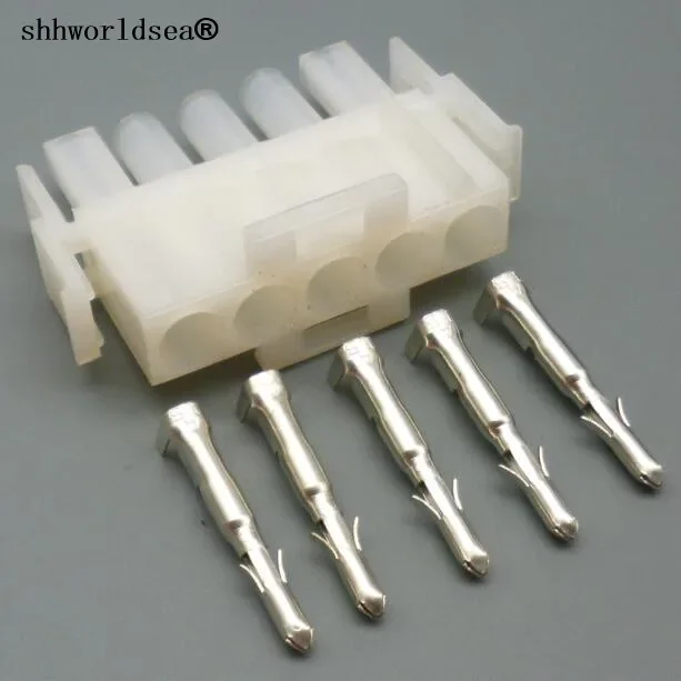 1/100set 5 Pin Waterproof Auto Electrical Wire Harness Connector Sealed Car Housing Plug Sockets 350809-1