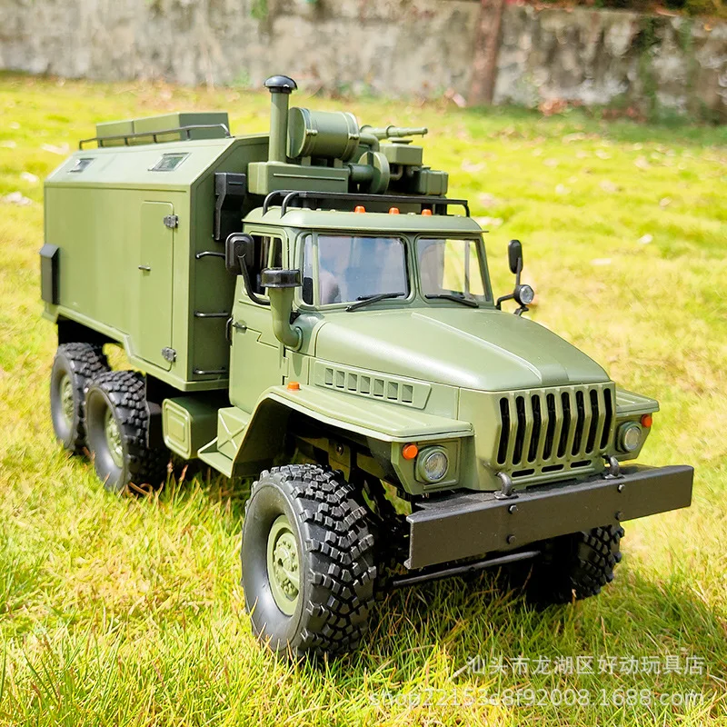 WPL RC-Voiture télécommandée pour enfants, camion tout-terrain à grande vitesse 6WD, modèle de simulation pleine échelle 1/16, jouets pour garçons, cadeau de Noël