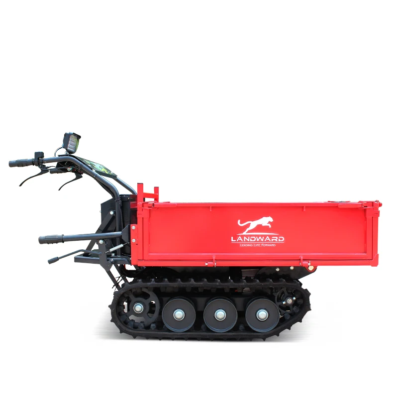 

Walk-behind Mini Dumper Truck 500KG Electric Crawler Transporter Wireless Remote Control Agricultural Transport Truck Customized