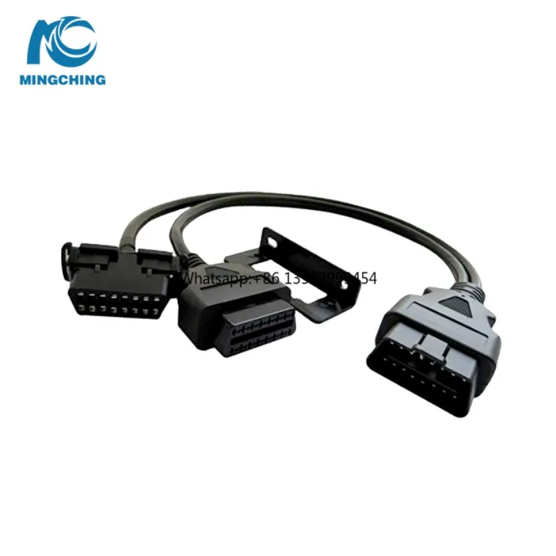 

OBDII Vehicle Separator Adapter Cable Strap Clip Y-Type Diagnostic Tool for Vehicle Maintenance
