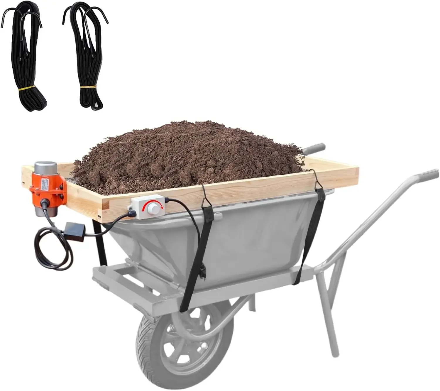110V Adjustable Vibrating Soil Sifter 40W,40