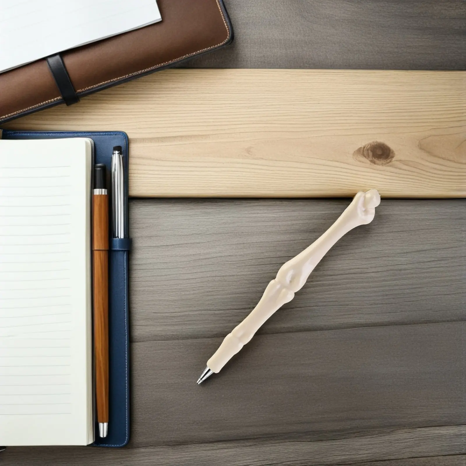 

20 шт. шариковых ручек в форме кости, гладкое письмо, креативный дизайн на Хэллоуин, канцелярские товары для студентов, новинка, шариковые ручки в форме кости