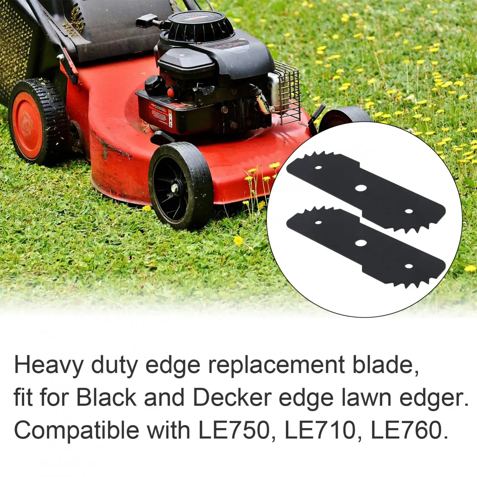 Imagem -06 - Edger Blade Substituição para Black Decker Edge Elétrica Moagem Máquina Lâminas Heavy Duty Borda do Gramado Pcs