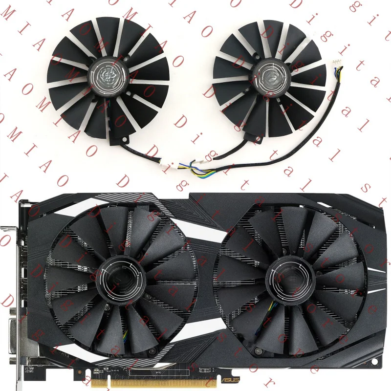 MTG   1X Cooling Fan Graphics Card Accessories for ASUS STRIX RX570/RX580