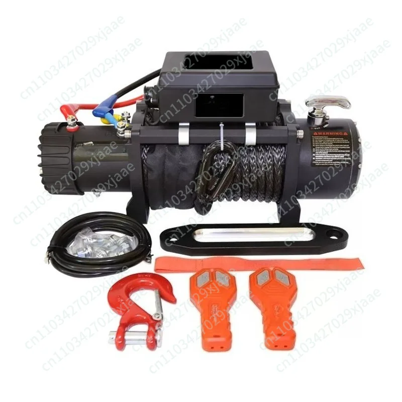 Spider Electric Winch 12V Off-Road Vehicle Vehicle Self-Rescue Rescue Rescue Device Trailer Winch Machine 12,000 Pounds