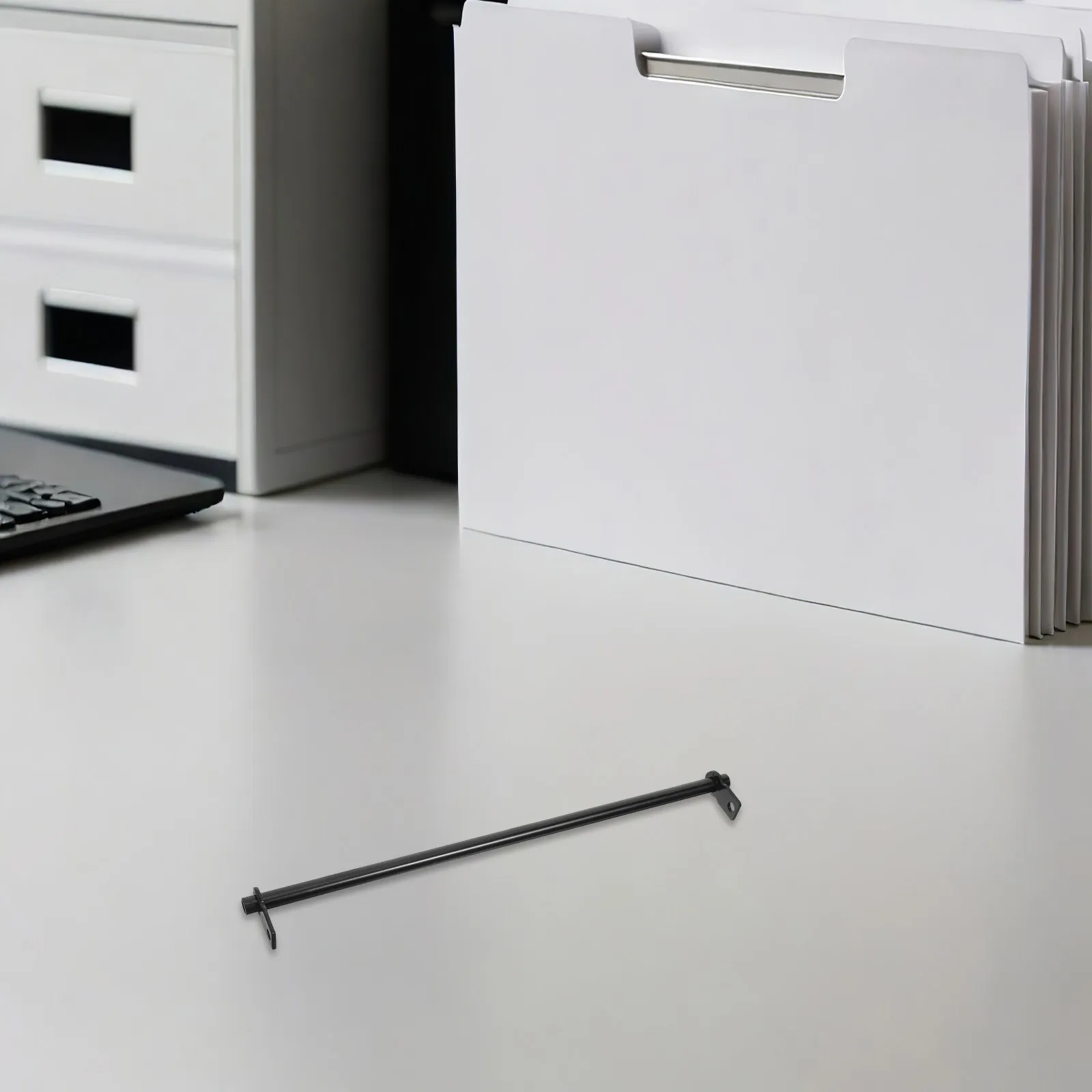 5Pcs Hanging File Folder Rails Metal Double-End Replacement Rods for Filing Cabinet Desk Drawer Document Organizer Bars view 5