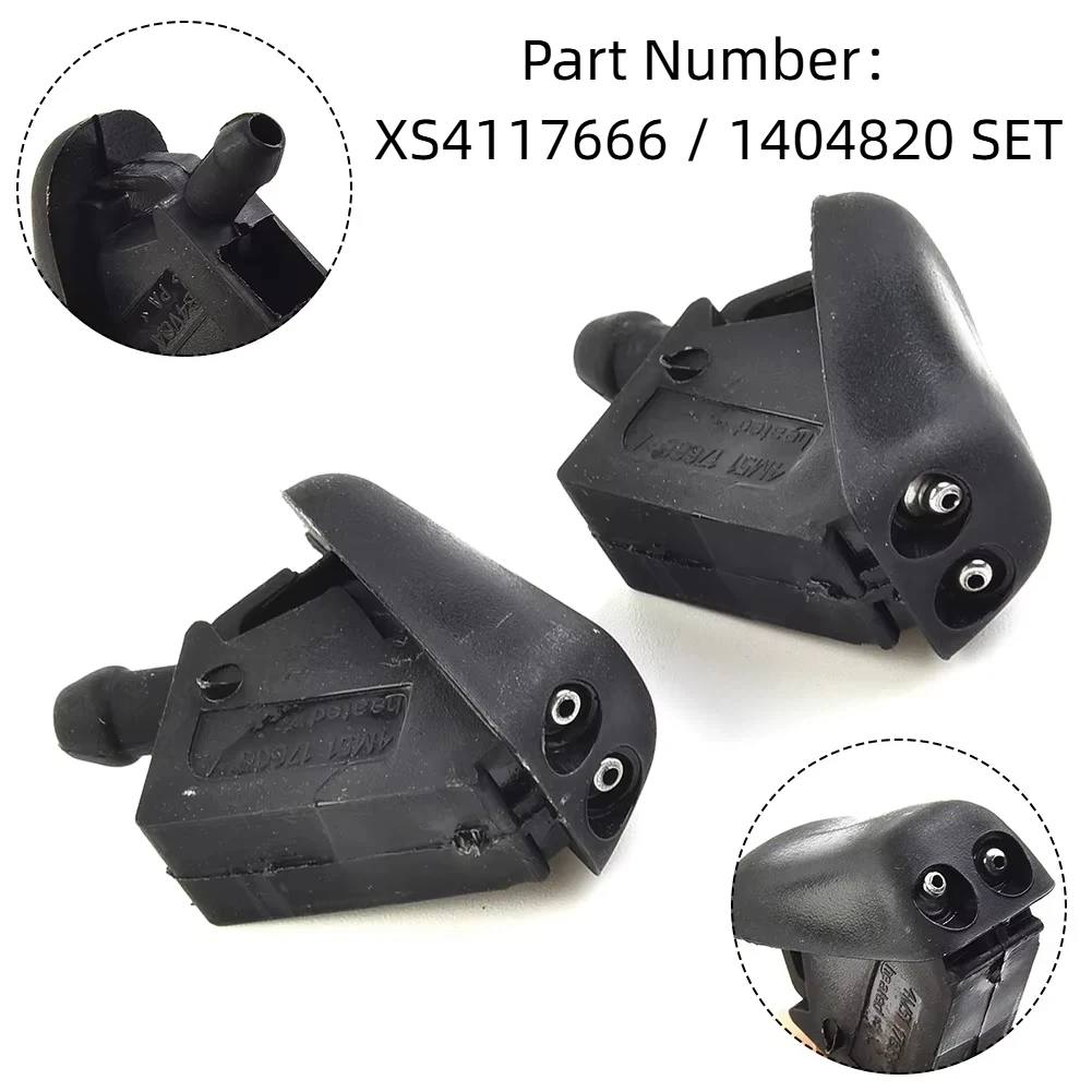 

2 X струйная насадка для распыления воды для Ford Focus MK2 MK3 для Fiesta 2005-2012 XS4117666/1404820 SET Автоаксессуары