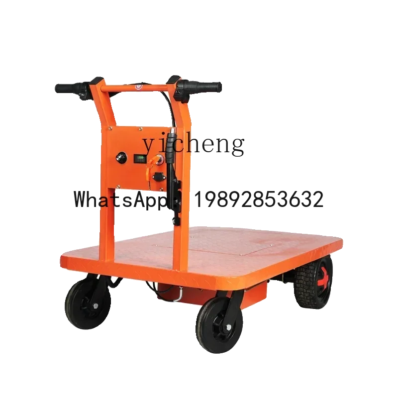LYY  Dray Trolley New Four-Wheel Truck Inverted Donkey Warehouse Logistics into Elevator Cargo Truck