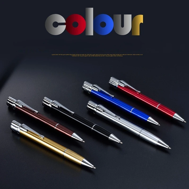 

Hot-selling Alloy Personalized Creative Pen Shape Lighter Gas Windproof Green Flame Men's Smoking Accessories Cigarette Lighter