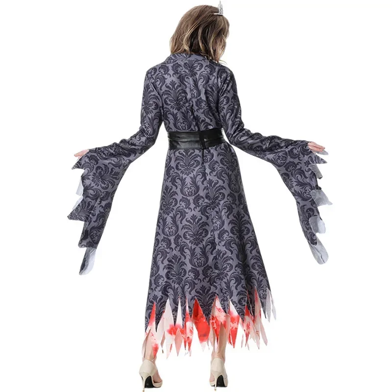 Costume de princesse zombie pour femme adulte, costume de vampire gothique, robe de paupières, cosplay d'Halloween effrayant pour femme, robe de zombie