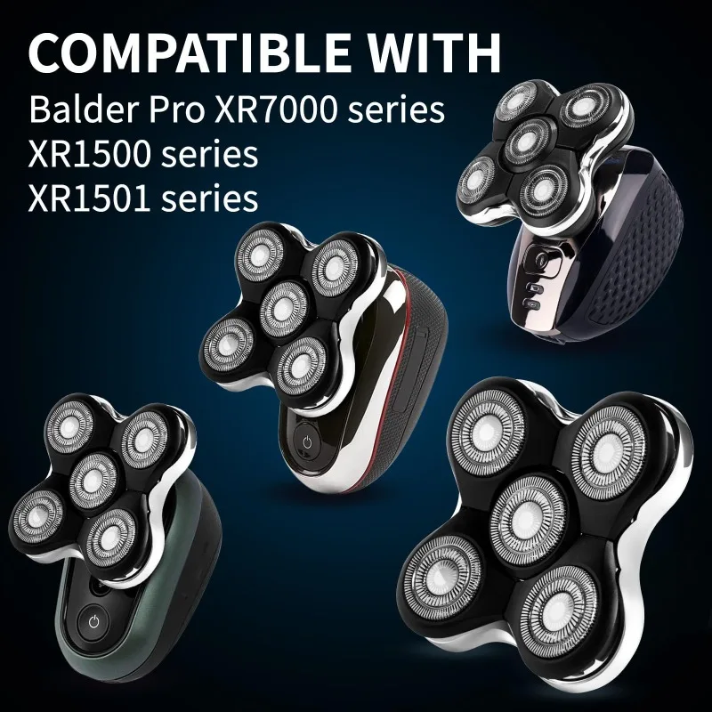 For Remington Balder Pro Head Electric Shaver XR7000 Dedicated Replacement Head Wet & Dry Replacement Head with Cleaning Brush