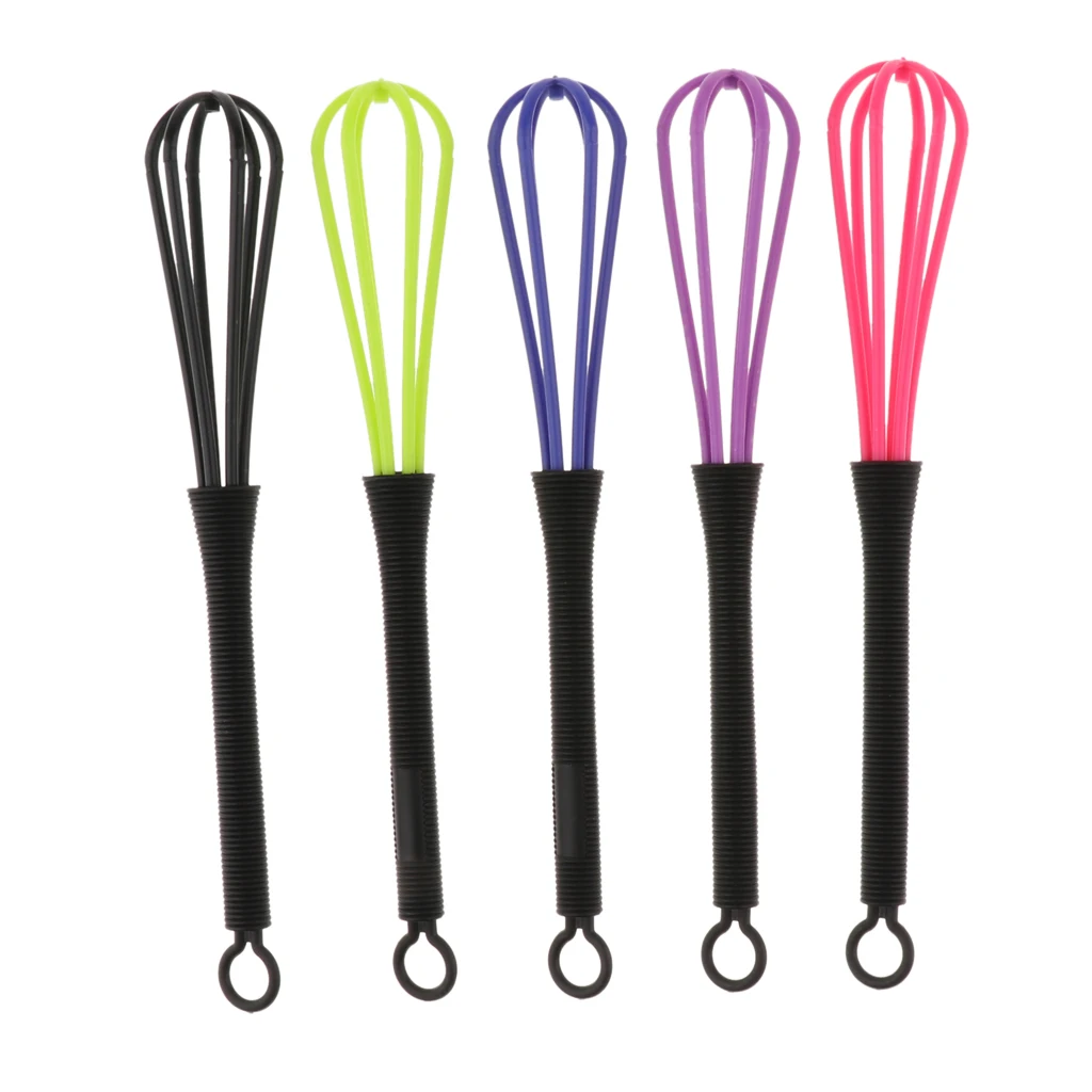 5 Pieces Hairdressing Hair Color Whisk Hair Bleach Dye Cream Mixer Tools