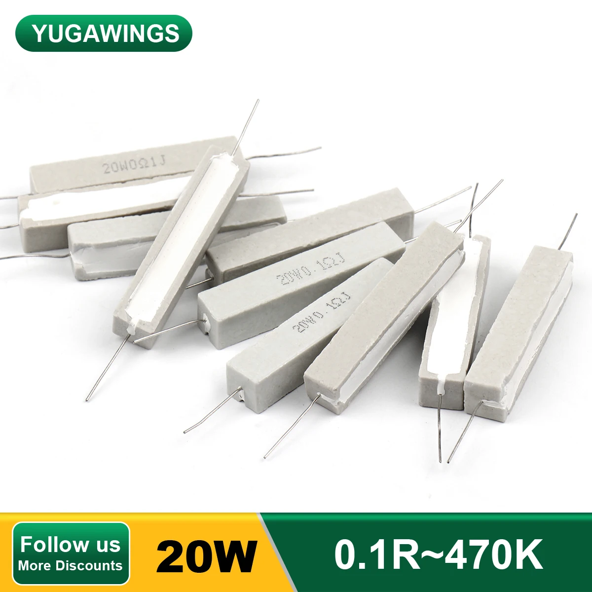 

Керамические резисторы 5% 0.1R ~ 82R R 0.15R 0.25R 0.25R 0.33R 0.47R 1R 1.5R 2.2R 1K 2K 3K Ом, 10 шт.