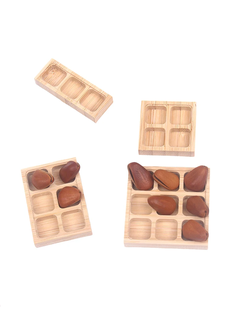 1:12 Dollhouse Miniature Cake Tray Dessert Food 4//6/9Grids Plate Kitchen Model Decor Toy Doll House Accessories