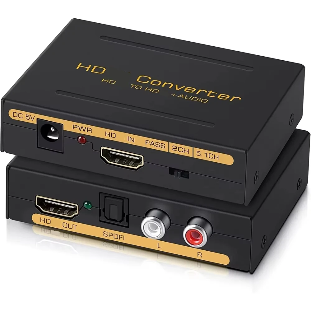 4K X 2K HDMI-compatible Audio Extractor HDMI-compatible Optical TOSLINK SPDIF + 3.5mm Stereo Extractor Audio Splitter Converter
