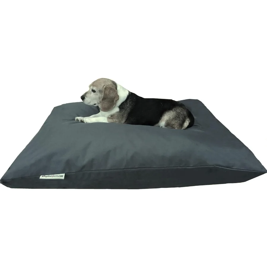 Cama grande para perros de espuma viscoelástica triturada 48X29 con forro impermeable y cubierta lavable a máquina para dormir cómodo en la vida Ro