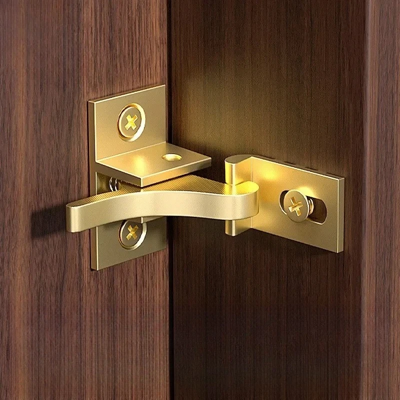 Bird Shaped Buckle 28*15mm Door Window Compact Brass Spring Latch Lock Retro Cabinet Elbow Buckle Low Noise Home Hardware 1 Set