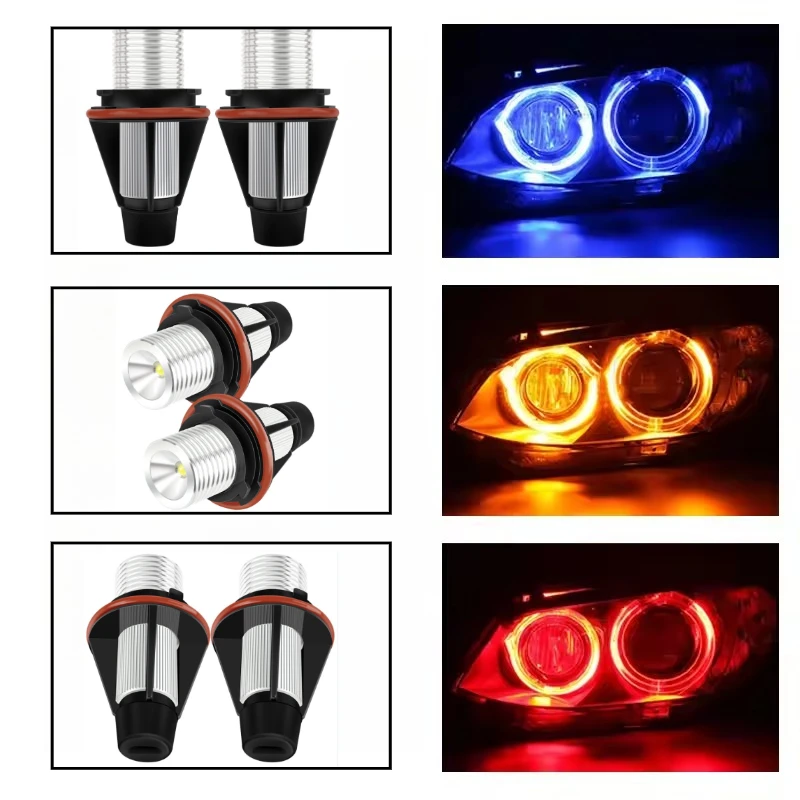 2PCS Car Modification Lights Suitable for BMW Angel Eye Position Lamp Bulbs, Single 5W LED Car Light, Compatible with BMW E87