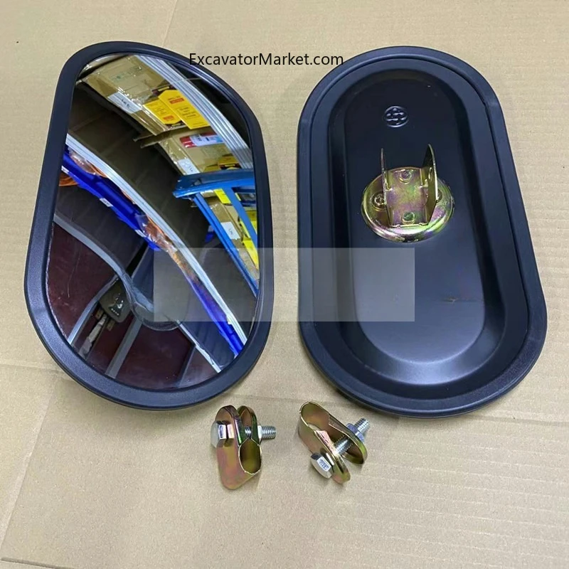 For SANY SY DOOSAN DH DX HITACHI ZX HYUNDAI KOBELCO SK VOLVO EC Excavator Mirror Reversing Rearview Mirror