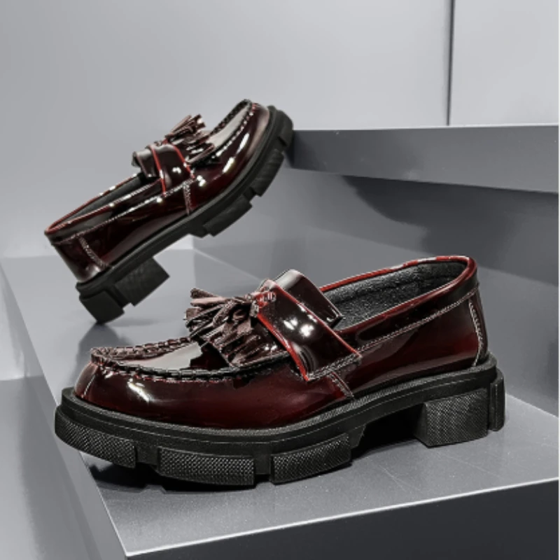 

Новые повседневные мужские кожаные туфли с эффектом изменения цвета, весна-осень 2026, размеры 38-45