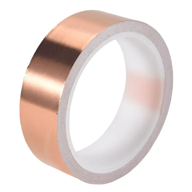 A99I-30Mm X10m Copper Foil Tape Adhesive EMI Shielding Guitar Slug Snail Barrier Tool