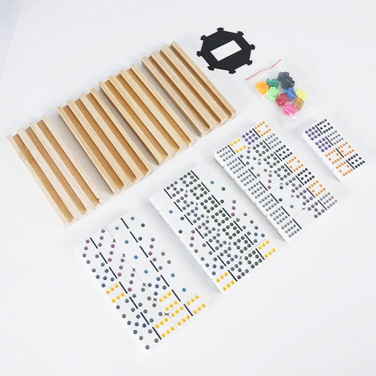 

Child Educational Domino Blocks Logic Game Building Set for Kids and Adults Classic Family Play